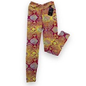 LiCi Fit Pink Lemonade V Cut Scrunch Leggings size M